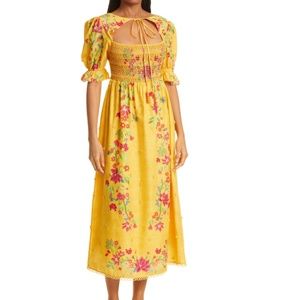 NWT $280 FARM RIO Flower Dream Maxi Dress in size Small!